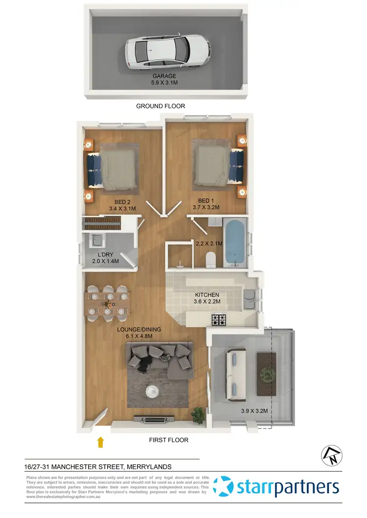 Floorplan of Homely unit listing, 16/27-31 Manchester Street, Merrylands NSW 2160