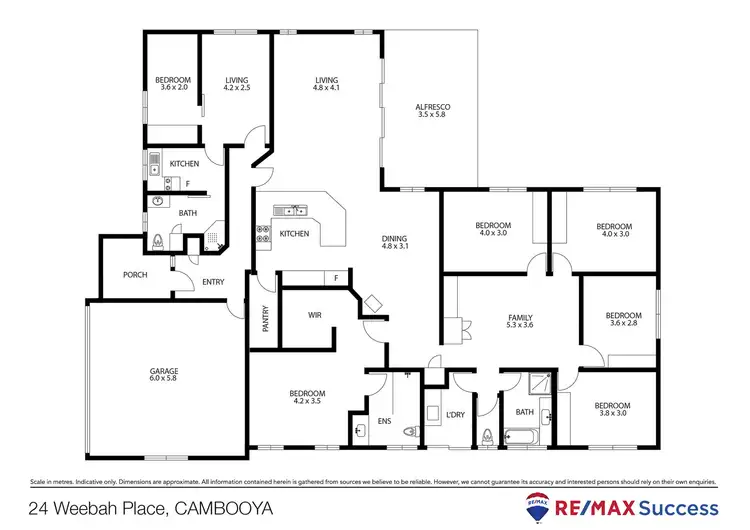 Floorplan of Homely house listing, 24 Weebah Place, Cambooya QLD 4358