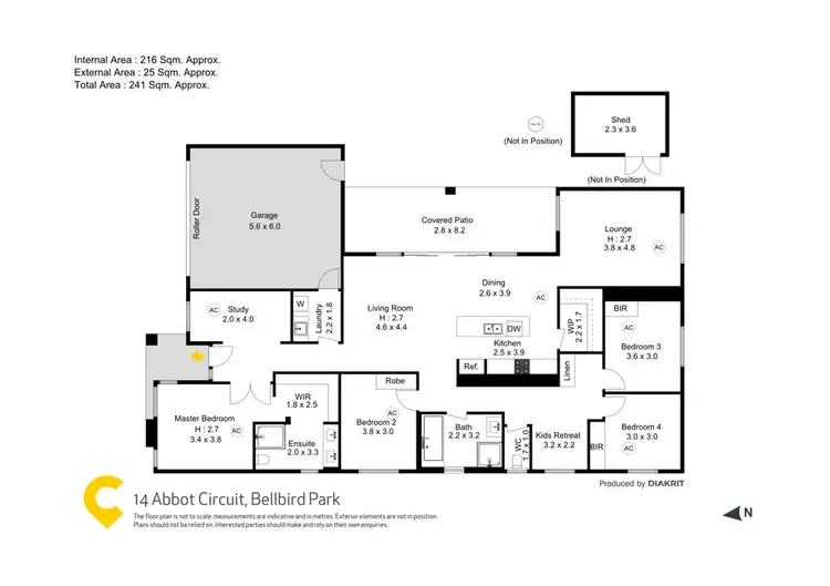 Floorplan of Homely house listing, 14 Abbot Circuit, Bellbird Park QLD 4300