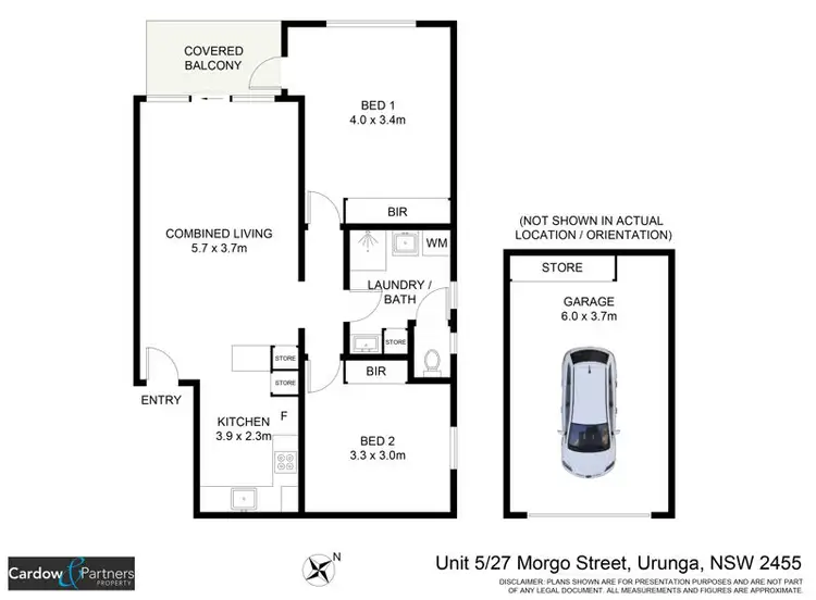 Floorplan of Homely unit listing, 5/27 Morgo Street, Urunga NSW 2455