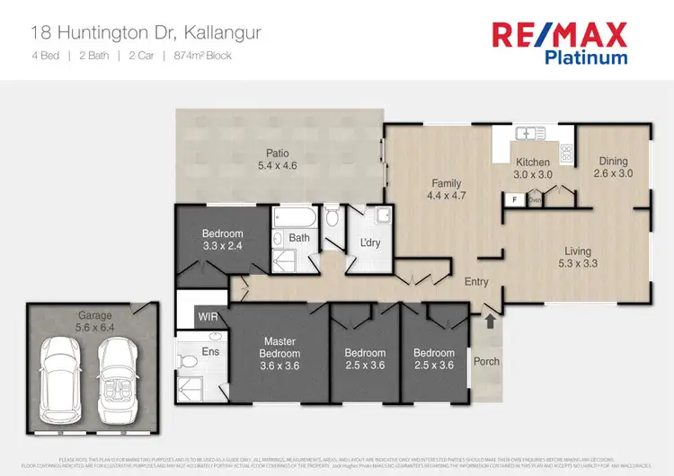 Floorplan of Homely house listing, 18 Huntington Drive, Kallangur QLD 4503