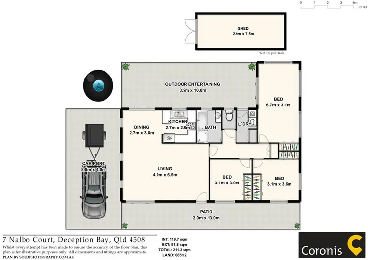 Floorplan of Homely house listing, 7 Nalbo Court, Deception Bay QLD 4508