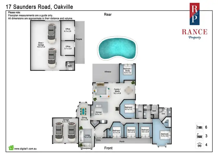Floorplan of Homely house listing, 17A Saunders Road, Oakville NSW 2765