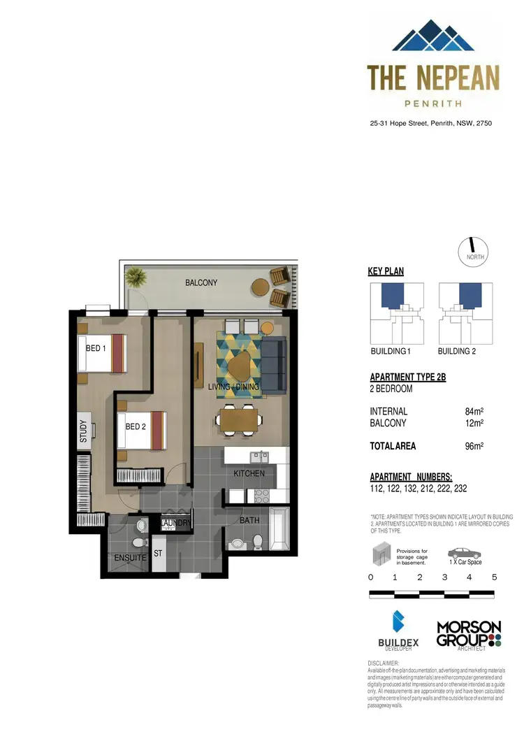 Floorplan of Homely unit listing, 132/25-31 Hope Street, Penrith NSW 2750
