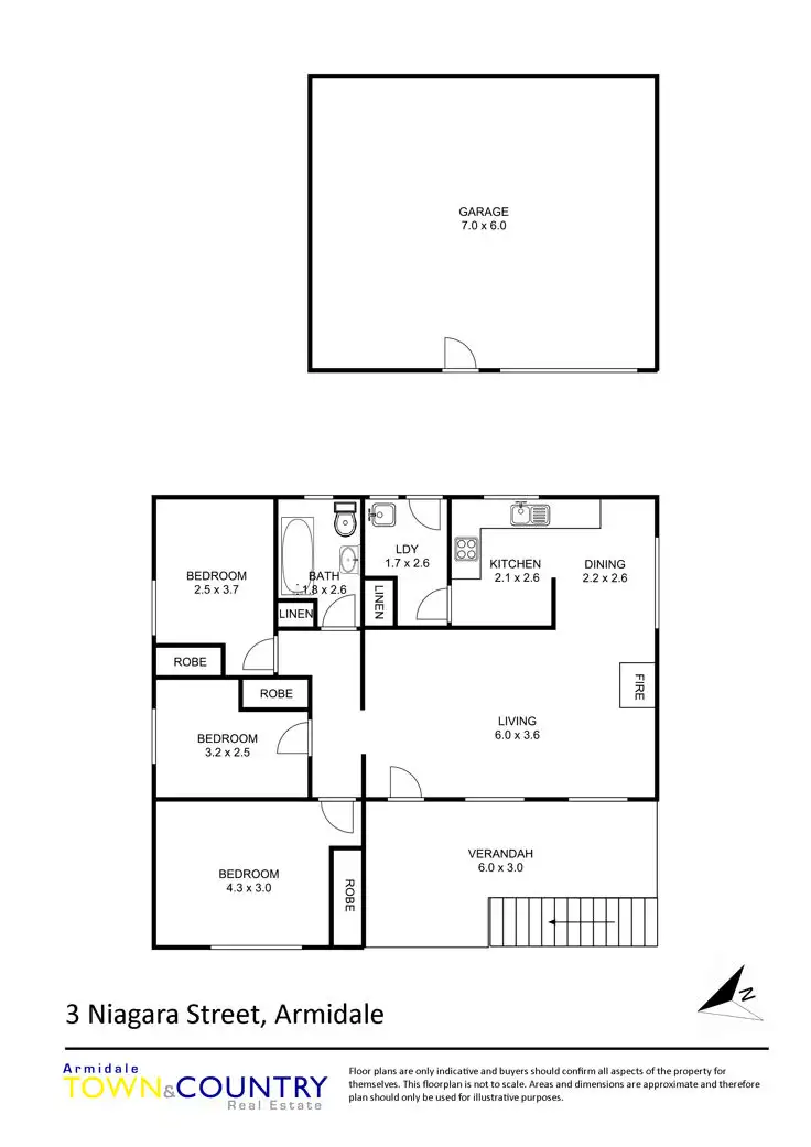 Floorplan of Homely house listing, 3 Niagara Street, Armidale NSW 2350