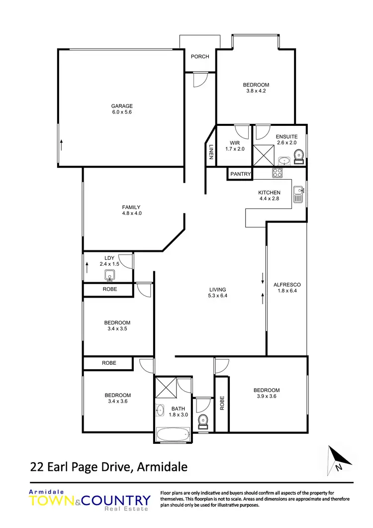 Floorplan of Homely house listing, 22 Earle Page Drive, Armidale NSW 2350