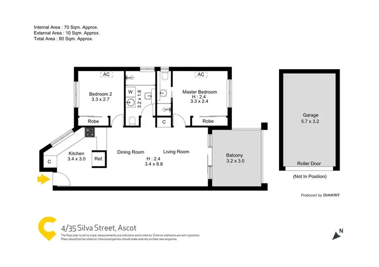 Floorplan of Homely unit listing, 4/35 Silva Street, Ascot QLD 4007