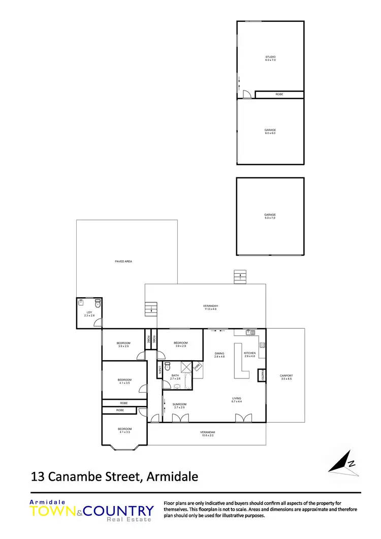 Floorplan of Homely house listing, 13 Canambe Street, Armidale NSW 2350