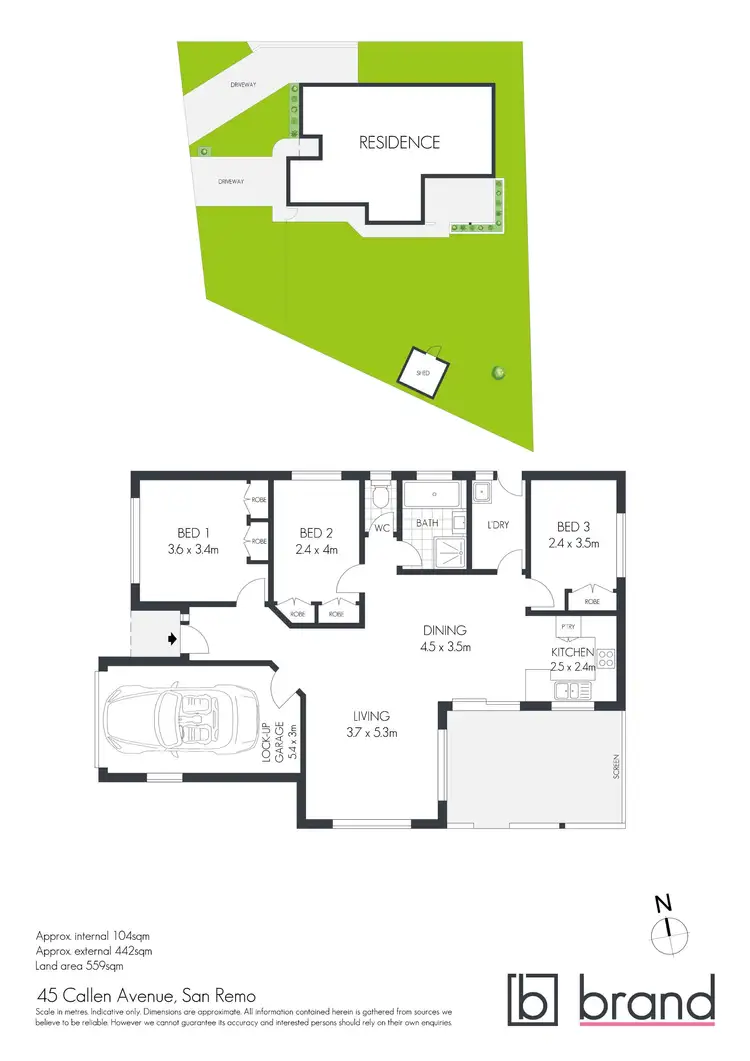 Floorplan of Homely house listing, 45 Callen Avenue, San Remo NSW 2262