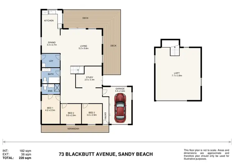 Floorplan of Homely house listing, 73 Blackbutt Avenue, Sandy Beach NSW 2456
