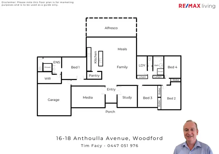 Floorplan of Homely rural property listing, 16-18 Anthoulla Avenue, Woodford QLD 4514