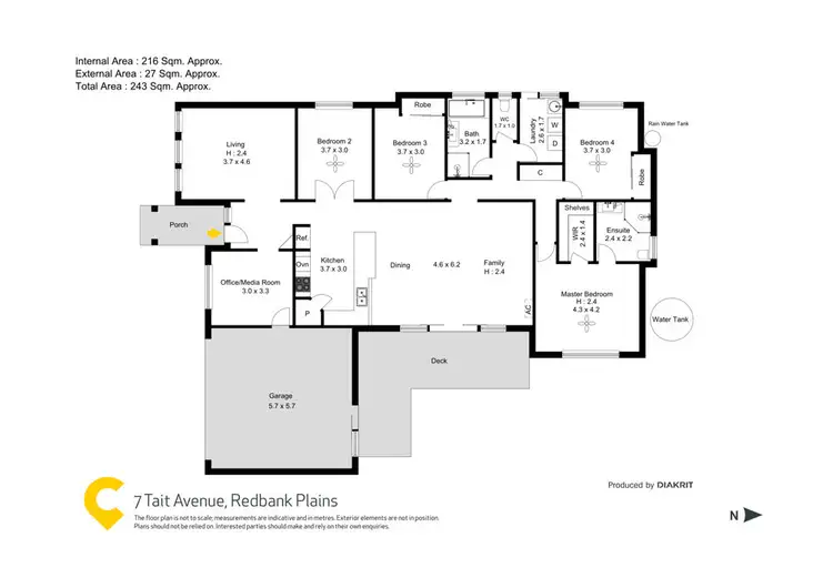 Floorplan of Homely house listing, 7 Tait Avenue, Redbank Plains QLD 4301