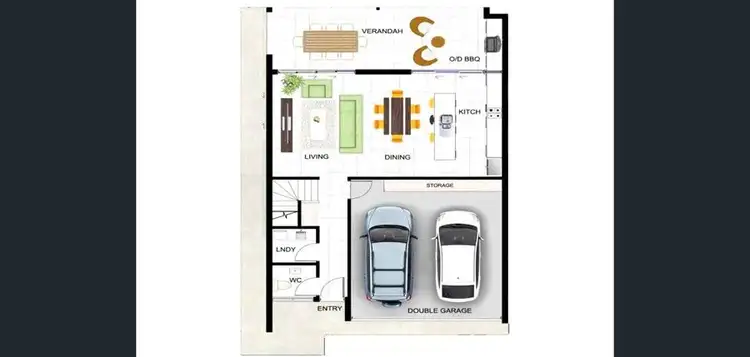 Floorplan of Homely townhouse listing, 2/8 Angel Road, Johnston NT 832