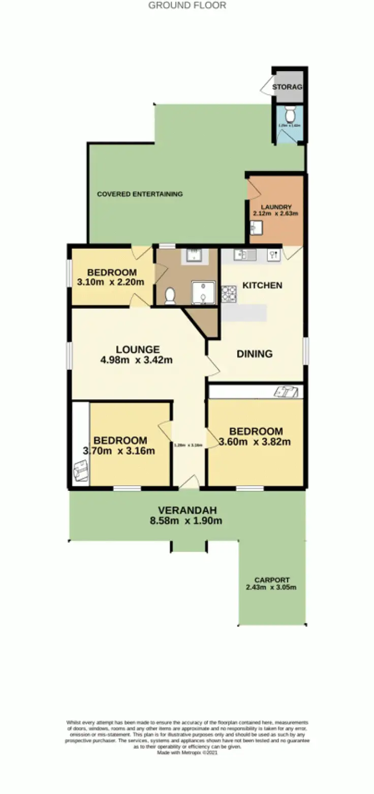 Floorplan of Homely house listing, 6 Clara Street, Mayfield NSW 2304