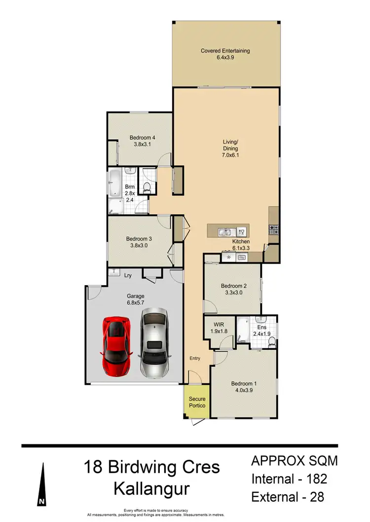 Floorplan of Homely house listing, 18 Birdwing Crescent, Kallangur QLD 4503