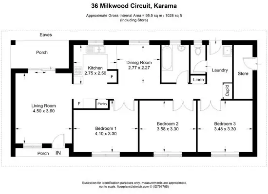 Floorplan of Homely house listing, 36 Milkwood Crescent, Karama NT 812