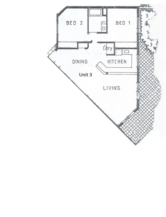 Floorplan of Homely unit listing, 3/7 Merkur Court, Larrakeyah NT 820
