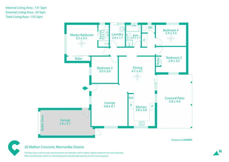 Floorplan of Homely house listing, 26 Walton Crescent, Murrumba Downs QLD 4503