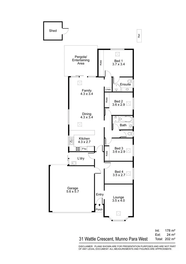 Floorplan of Homely house listing, 31 Wattle Crescent, Munno Para West SA 5115