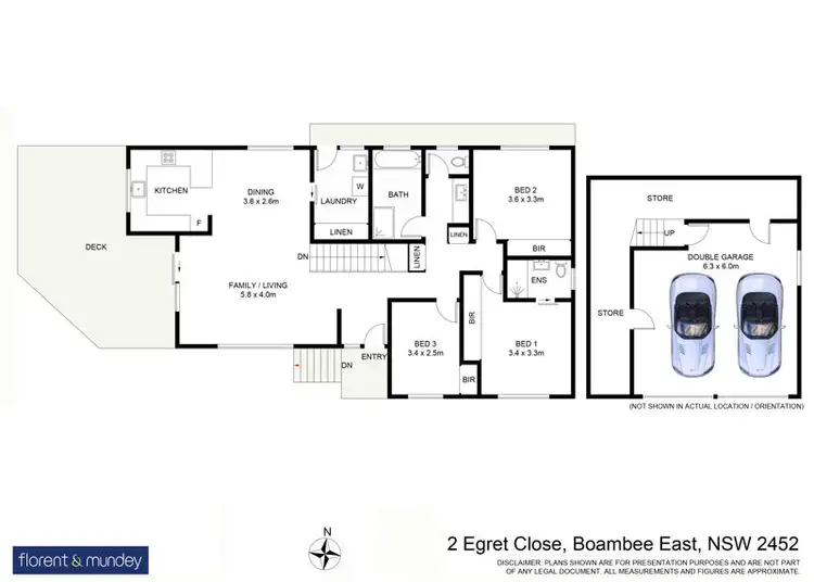 Floorplan of Homely house listing, 2 Egret Cl, Boambee East NSW 2452