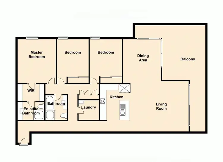 Floorplan of Homely unit listing, Unit 14/17 Marine Parade, Redcliffe QLD 4020