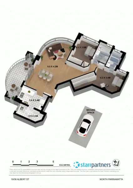 Floorplan of Homely unit listing, 19/36 Albert Street, North Parramatta NSW 2151