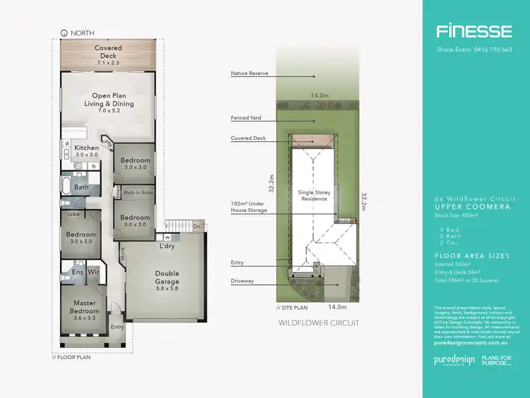 Floorplan of Homely house listing, 66 Wildflower Circuit, Upper Coomera QLD 4209