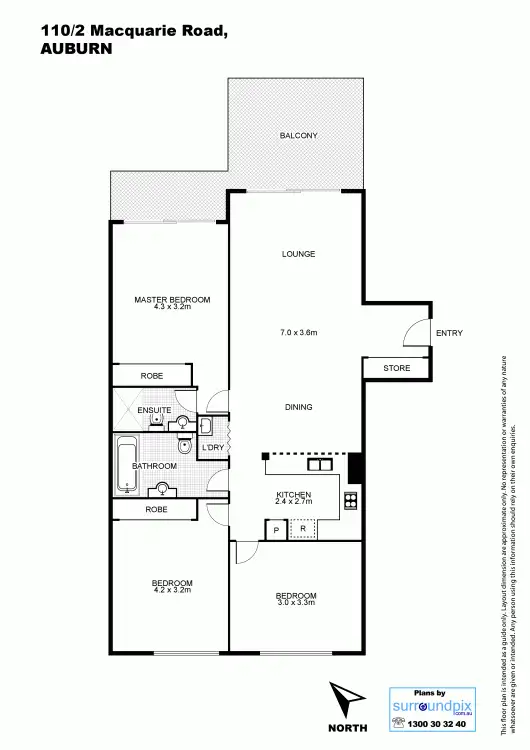 Floorplan of Homely unit listing, 110/2 Macquarie Rd, Auburn NSW 2144
