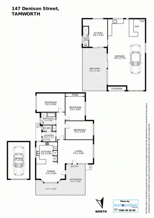 Floorplan of Homely house listing, 147 Denison Street, Tamworth NSW 2340