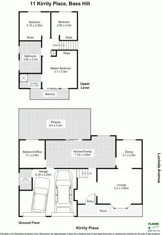 Floorplan of Homely house listing, 11 Kirrily Place, Bass Hill NSW 2197