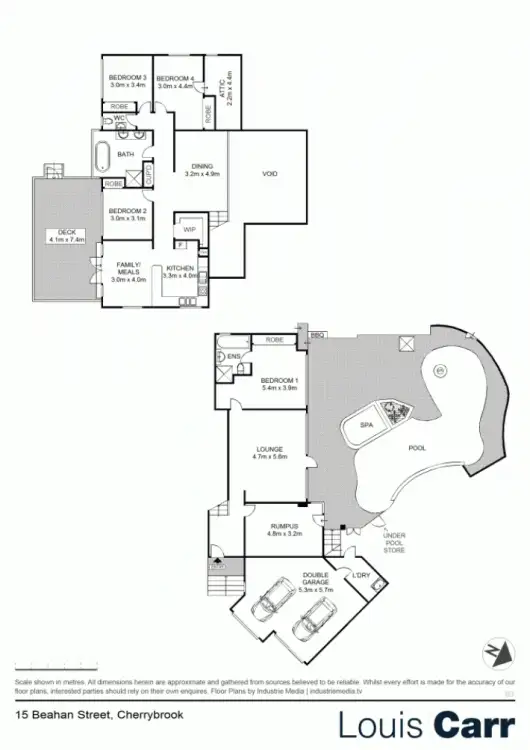 Floorplan of Homely house listing, 15 Beahan Place, Cherrybrook NSW 2126