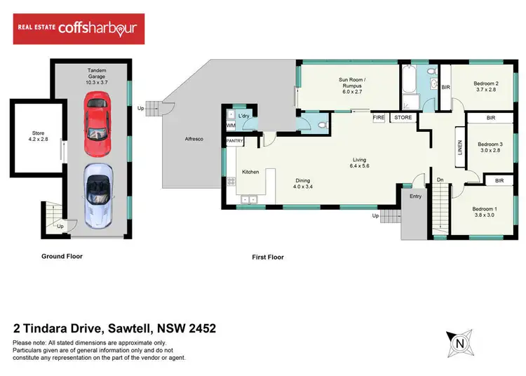 Floorplan of Homely house listing, 2 Tindara Drive, Sawtell NSW 2452