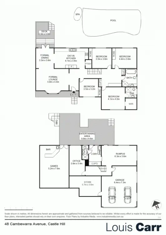 Floorplan of Homely house listing, 48 Cambewarra Avenue, Castle Hill NSW 2154