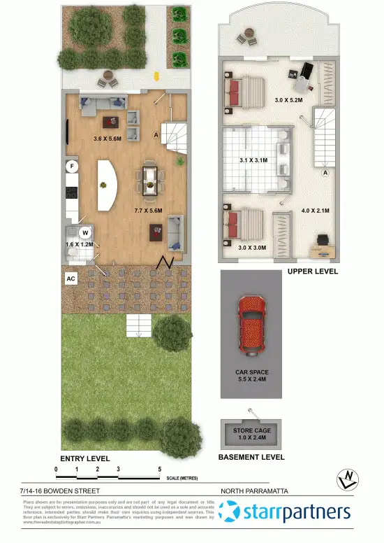 Floorplan of Homely townhouse listing, 7/14-16 Bowden Street, North Parramatta NSW 2151