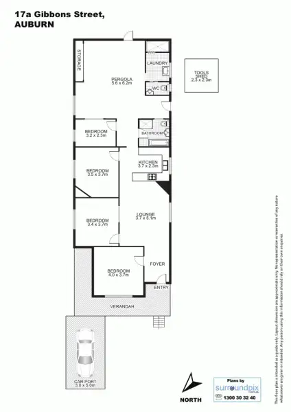 Floorplan of Homely house listing, 17a Gibbons Street, Auburn NSW 2144