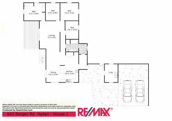 Floorplan of Homely house listing, 643 Bergen Road, Haden QLD 4353
