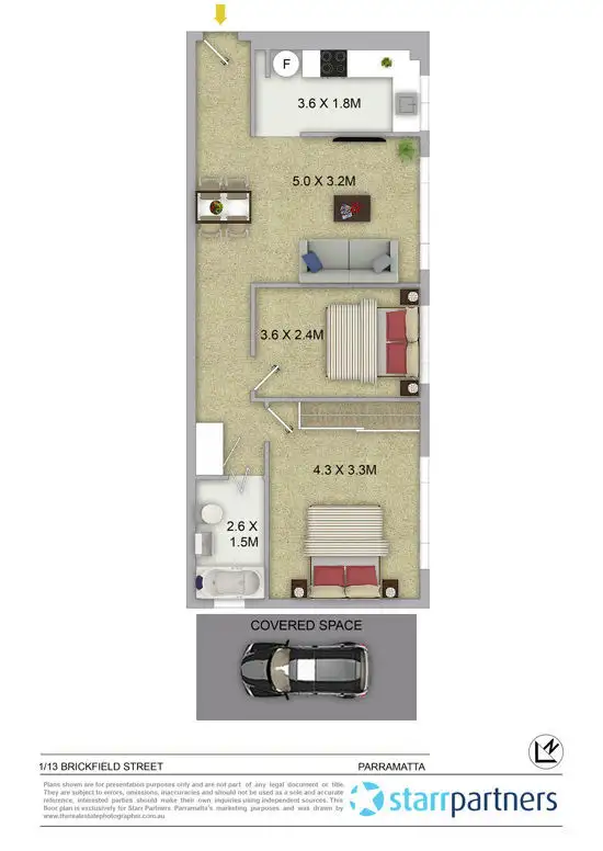 Floorplan of Homely apartment listing, 1/13 Brickfield Street, North Parramatta NSW 2151