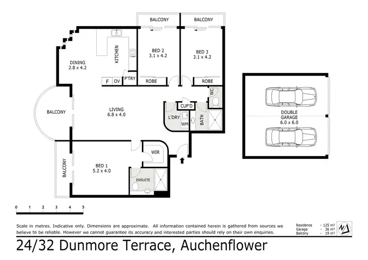 Floorplan of Homely apartment listing, 24/32 Dunmore Tce, Auchenflower QLD 4066