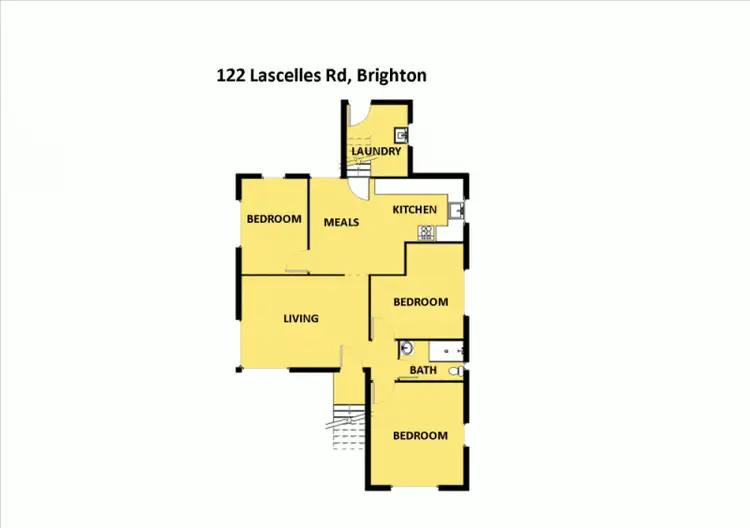Floorplan of Homely house listing, 122 Lascelles Street, Brighton QLD 4017