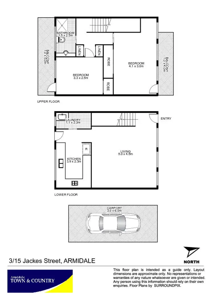 Floorplan of Homely house listing, 3/15 Jackes Street, Armidale NSW 2350