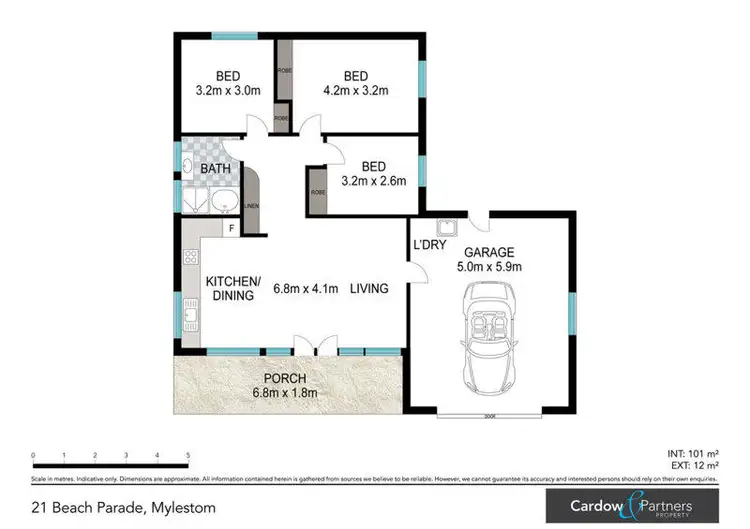 Floorplan of Homely house listing, 21 Beach Parade, Mylestom NSW 2454