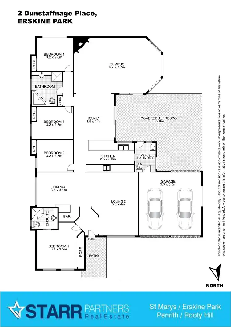 Floorplan of Homely house listing, 2 Dunstaffnage Place, Erskine Park NSW 2759