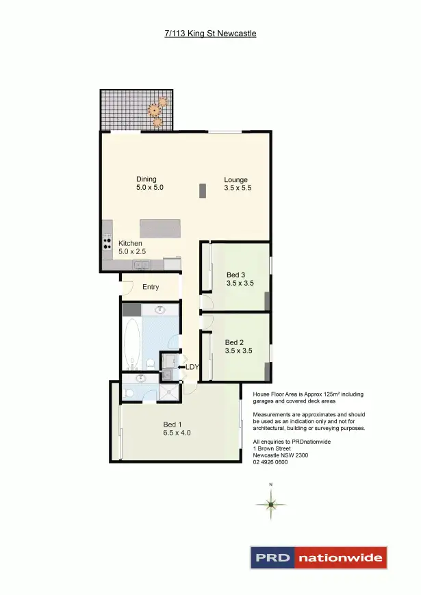 Floorplan of Homely unit listing, 7/113 King Street, Newcastle NSW 2300