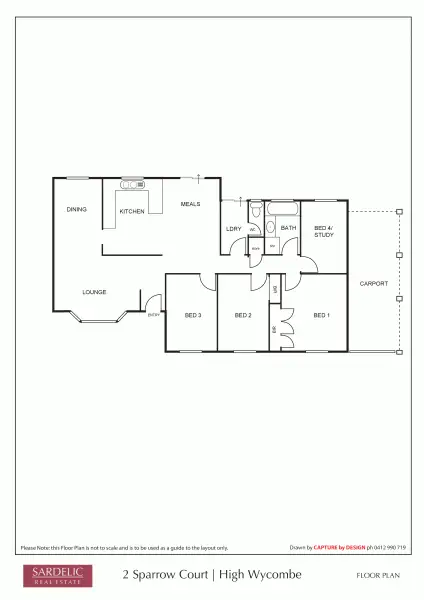 Floorplan of Homely house listing, 2 Sparrow Court, High Wycombe WA 6057