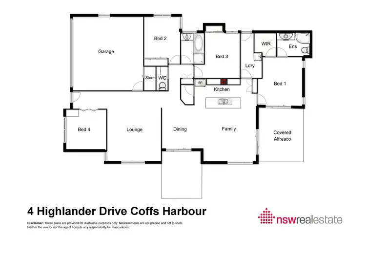 Floorplan of Homely house listing, 4 Highlander Drive, North Boambee Valley NSW 2450