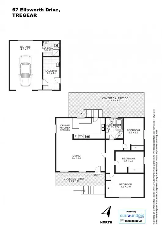 Floorplan of Homely house listing, 67 Ellsworth Drive, Tregear NSW 2770