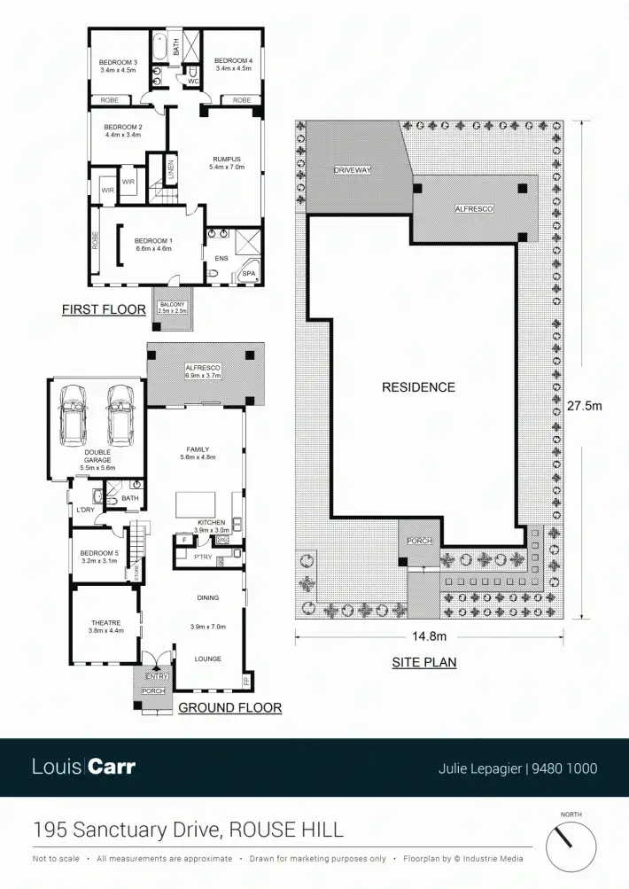 Floorplan of Homely house listing, 195 Sanctuary Drive, Rouse Hill NSW 2155