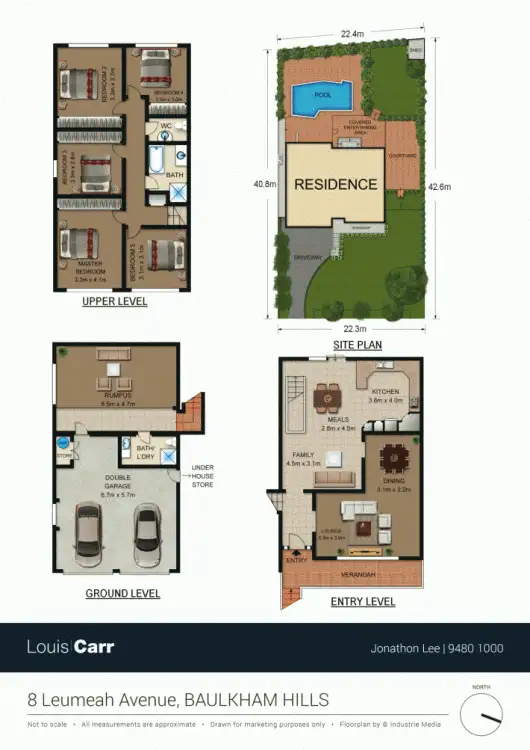 Floorplan of Homely house listing, 8 Leumeah Avenue, Baulkham Hills NSW 2153
