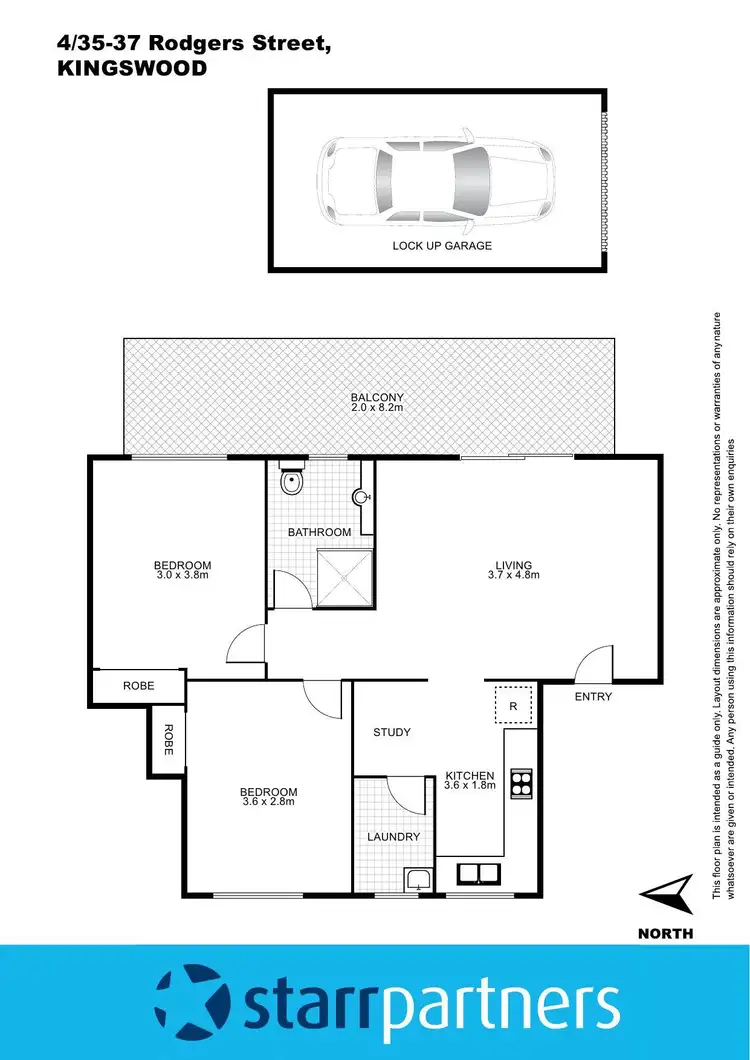 Floorplan of Homely unit listing, 4/35-37 Rodgers Street, Kingswood NSW 2747