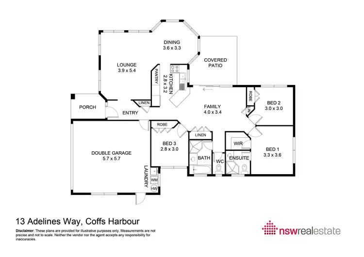 Floorplan of Homely house listing, 13 Adelines Way, Coffs Harbour NSW 2450